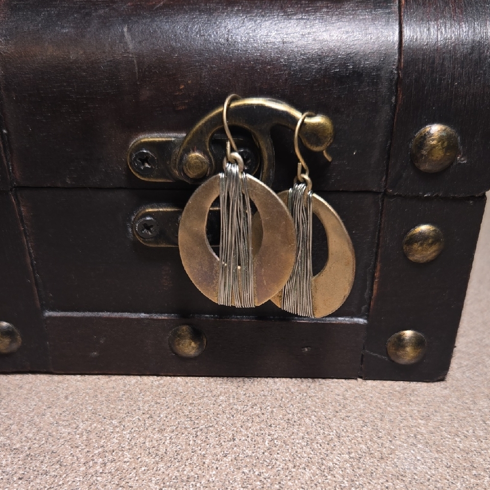 Elegant Gold and Silver Hoop Earrings